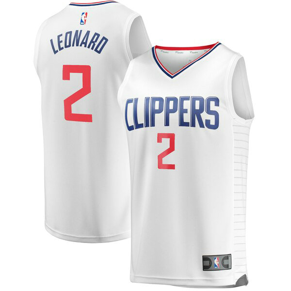 Maillot Los Angeles Clippers Homme Kawhi Leonard 2 Association Edition Blanc